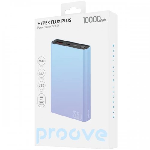 Powerbank Proove Hyper Flux Plus 10000mAh 22.5W (PBF122120009) Gradient купити в Україні: Київ, Львів, Хмельницький, Тернопіль, Івано-Франківськ | Низька ціна, відгуки, характеристики від TELEMART фото