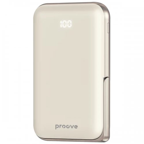 Powerbank Proove Knight 10000mAh 20W (PBGI20012214) Beige купити в Україні: Київ, Львів, Хмельницький, Тернопіль, Івано-Франківськ | Низька ціна, відгуки, характеристики від TELEMART фото