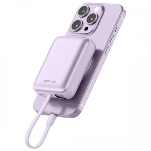 Powerbank Proove Neutron 10000mAh 22.5W (PBNE22022209) Purple купити в Україні: Київ, Львів, Хмельницький, Тернопіль, Івано-Франківськ | Низька ціна, відгуки, характеристики від TELEMART фото
