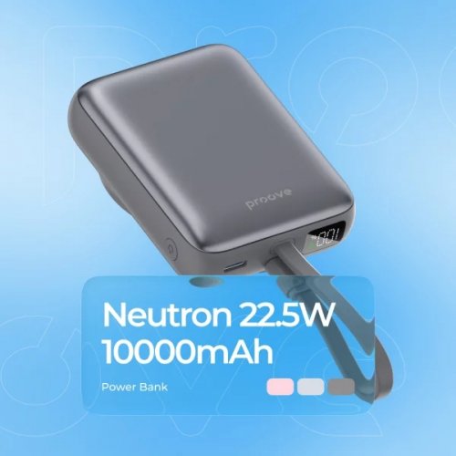 Powerbank Proove Neutron 10000mAh 22.5W (PBNE22022209) Purple купити в Україні: Київ, Львів, Хмельницький, Тернопіль, Івано-Франківськ | Низька ціна, відгуки, характеристики від TELEMART фото