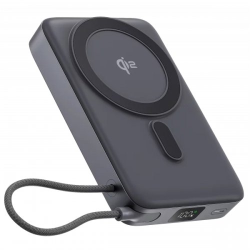 Powerbank Proove OverPower 10000mAh 35W Qi2 (PBOP35012105) Gray купити в Україні: Київ, Львів, Хмельницький, Тернопіль, Івано-Франківськ | Низька ціна, відгуки, характеристики від TELEMART фото
