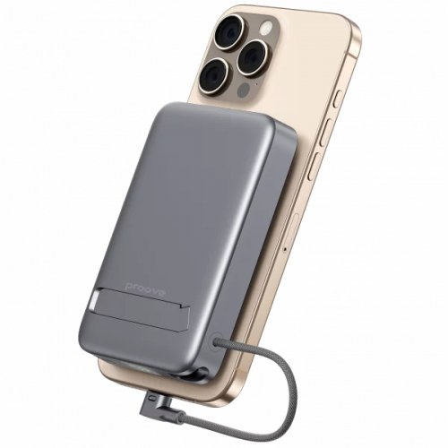 Powerbank Proove OverPower 10000mAh 35W Qi2 (PBOP35012105) Gray купити в Україні: Київ, Львів, Хмельницький, Тернопіль, Івано-Франківськ | Низька ціна, відгуки, характеристики від TELEMART фото