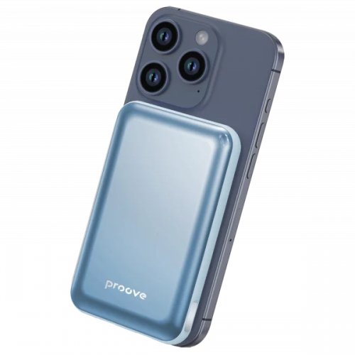 Powerbank Proove Vibe Energy Plus 10000mAh 22.5W (PBVE15012208) Sky Blue купити в Україні: Київ, Львів, Хмельницький, Тернопіль, Івано-Франківськ | Низька ціна, відгуки, характеристики від TELEMART фото