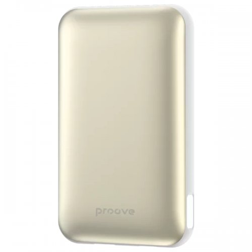 Powerbank Proove Vibe Energy Plus 10000mAh 22.5W (PBVE15012202) White/Gold купити в Україні: Київ, Львів, Хмельницький, Тернопіль, Івано-Франківськ | Низька ціна, відгуки, характеристики від TELEMART фото