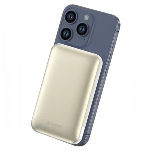 Powerbank Proove Vibe Energy Plus 10000mAh 22.5W (PBVE15012202) White/Gold купити в Україні: Київ, Львів, Хмельницький, Тернопіль, Івано-Франківськ | Низька ціна, відгуки, характеристики від TELEMART фото