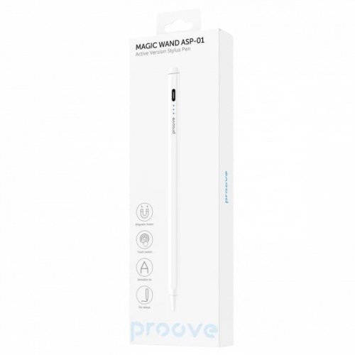 Стилус Proove Stylus Magic Wand ASP-01 Active Version (STA100010002) White купить в Украине: Киев, Днепр, Харьков, Одесса  | Низкая цена, отзывы, характеристики от TELEMART фото