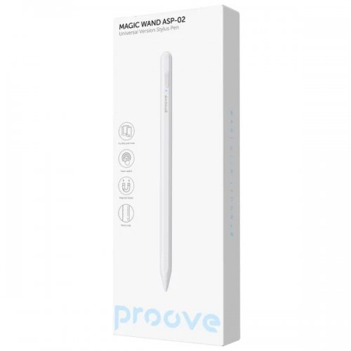 Стілус Proove Stylus Magic Wand ASP-02 Universal Version (STA200010002) White купити в Україні: Київ, Львів, Хмельницький, Тернопіль, Івано-Франківськ | Низька ціна, відгуки, характеристики від TELEMART фото