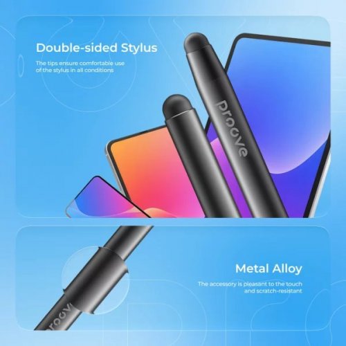 Стілус Proove Stylus Pen Magic Wand SP-01 (STS100000001) Black купити в Україні: Київ, Львів, Хмельницький, Тернопіль, Івано-Франківськ | Низька ціна, відгуки, характеристики від TELEMART фото
