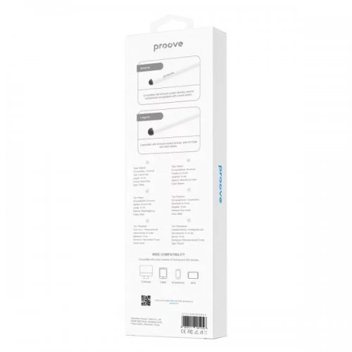 Стілус Proove Stylus Pen Magic Wand SP-01 (STS100000002) White купити в Україні: Київ, Львів, Хмельницький, Тернопіль, Івано-Франківськ | Низька ціна, відгуки, характеристики від TELEMART фото