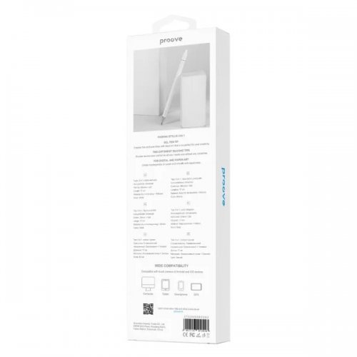 Стилус Proove Stylus Magic Wand SP-03 (STS300000002) White купить в Украине: Киев, Днепр, Харьков, Одесса  | Низкая цена, отзывы, характеристики от TELEMART фото