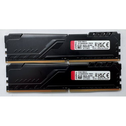 Озп Kingston DDR4 16GB (2x8GB) 3600Mhz FURY Beast Black (KF436C17BBK2/16) (Відновлено продавцем, 864492) купити в Україні: Київ, Львів, Хмельницький, Тернопіль, Івано-Франківськ | Перевірка сумісності, низька ціна, відгуки, характеристики від TELEMART фото