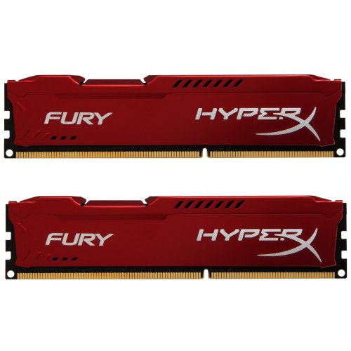 Озп HyperX DDR4 16GB (2x8GB) 2666Mhz FURY Red (HX426C16FR2K2/16) (Відновлено продавцем, 864508) купити в Україні: Київ, Львів, Хмельницький, Тернопіль, Івано-Франківськ | Перевірка сумісності, низька ціна, відгуки, характеристики від TELEMART фото