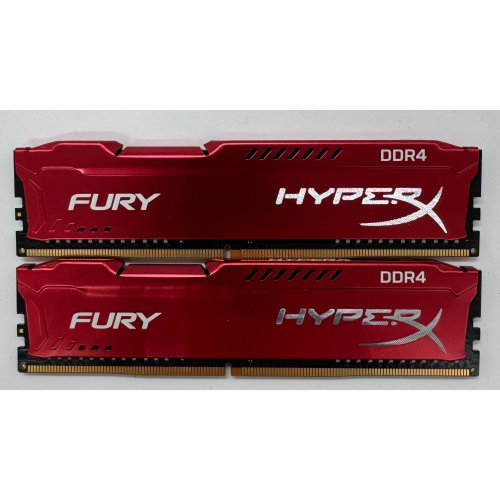 Озп HyperX DDR4 16GB (2x8GB) 2666Mhz FURY Red (HX426C16FR2K2/16) (Відновлено продавцем, 864508) купити в Україні: Київ, Львів, Хмельницький, Тернопіль, Івано-Франківськ | Перевірка сумісності, низька ціна, відгуки, характеристики від TELEMART фото