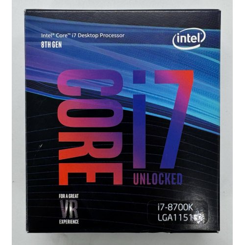 Процессор Intel Core i7-8700K 3.7(4.7)GHz 12MB s1151 Box (BX80684I78700K) (Восстановлено продавцом, 864510) купить в Украине: Киев, Днепр, Харьков, Одесса  | Проверка совместимости, низкая цена, отзывы, характеристики от TELEMART фото