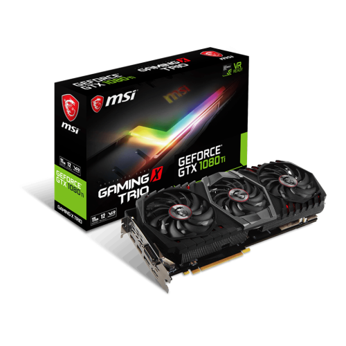 Відеокарта MSI GeForce GTX 1080 Ti Gaming X TRIO 11264MB (GTX 1080 Ti GAMING X TRIO) (Відновлено продавцем, 864516) купити в Україні: Київ, Львів, Хмельницький, Тернопіль, Івано-Франківськ | Перевірка сумісності, низька ціна, відгуки, характеристики від TELEMART фото