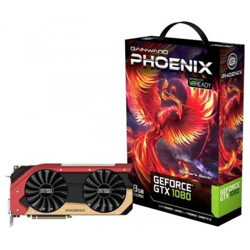 Видеокарта Gainward GeForce GTX 1080 Phoenix 8192MB (426018336-3651) (Восстановлено продавцом, 864657) купить в Украине: Киев, Днепр, Харьков, Одесса  | Проверка совместимости, низкая цена, отзывы, характеристики от TELEMART фото