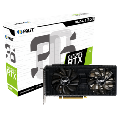 Відеокарта Palit GeForce RTX 3060 Dual 12288MB (NE63060019K9-190AD) (Відновлено продавцем, 864699)