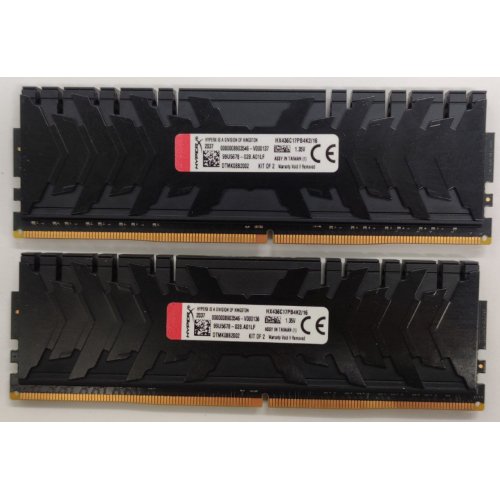 Озу HyperX DDR4 16GB (2x8GB) 3600Mhz Predator Black (HX436C17PB4K2/16) (Восстановлено продавцом, 864712) купить в Украине: Киев, Днепр, Харьков, Одесса  | Проверка совместимости, низкая цена, отзывы, характеристики от TELEMART фото