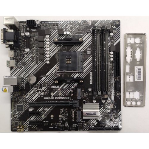 Материнська плата Asus PRIME B550M-K (sAM4, AMD B550) (Відновлено продавцем, 864717) купити в Україні: Київ, Львів, Хмельницький, Тернопіль, Івано-Франківськ | Перевірка сумісності, низька ціна, відгуки, характеристики від TELEMART фото