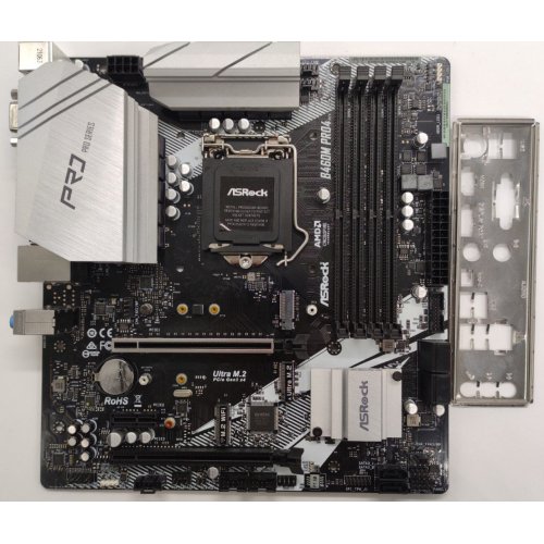Материнська плата AsRock B460M Pro4 (s1200, Intel B460) (Відновлено продавцем, 864721) купити в Україні: Київ, Львів, Хмельницький, Тернопіль, Івано-Франківськ | Перевірка сумісності, низька ціна, відгуки, характеристики від TELEMART фото