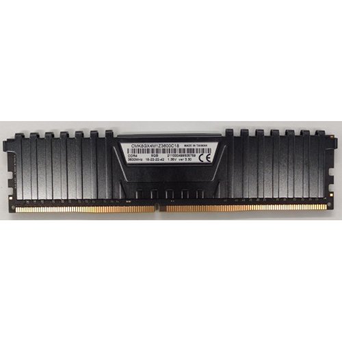 Озу Corsair DDR4 8GB 3600Mhz Vengeance LPX Black (CMK8GX4M1Z3600C18) (Восстановлено продавцом, 864756) купить в Украине: Киев, Днепр, Харьков, Одесса  | Проверка совместимости, низкая цена, отзывы, характеристики от TELEMART фото