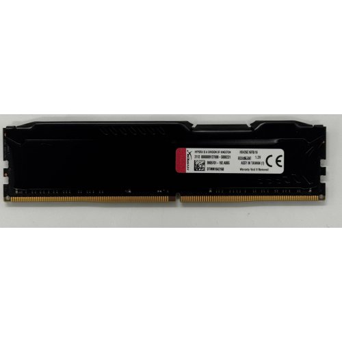 Озп HyperX DDR4 16GB 2666Mhz Fury Black (HX426C16FB/16) (Відновлено продавцем, 864757) купити в Україні: Київ, Львів, Хмельницький, Тернопіль, Івано-Франківськ | Перевірка сумісності, низька ціна, відгуки, характеристики від TELEMART фото