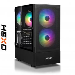 Компьютер HEXO Gaming Mainstream Base (HGMB-5600N5060-16S500GBK) Black / AMD Ryzen 5 5600 (3.5-4.4), 6 ядер / NVIDIA GeForce RTX 5060 / 16 ГБ (DDR4) / 500 ГБ (SSD)