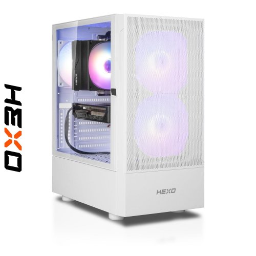 Компьютер HEXO Gaming Mainstream Base (HGMB-5600N5060-16S500GWH) White купить в Украине: Киев, Днепр, Харьков, Одесса  | Низкая цена, отзывы, характеристики от TELEMART фото