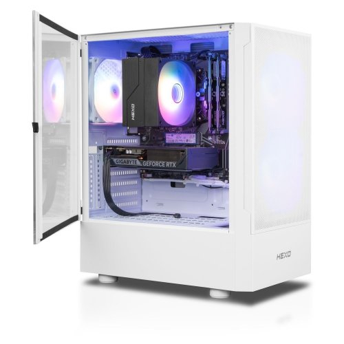 Компьютер HEXO Gaming Mainstream Base (HGMB-5600N5060-16S500GWH) White купить в Украине: Киев, Днепр, Харьков, Одесса  | Низкая цена, отзывы, характеристики от TELEMART фото