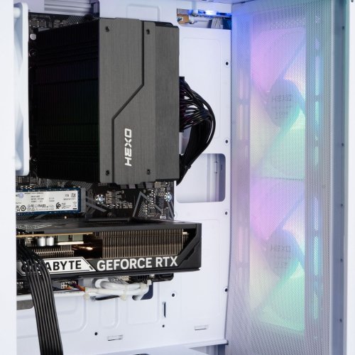 Компьютер HEXO Gaming Mainstream Base (HGMB-5600N5060-16S500GWH) White купить в Украине: Киев, Днепр, Харьков, Одесса  | Низкая цена, отзывы, характеристики от TELEMART фото