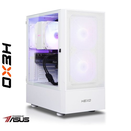 Комп'ютер HEXO Gaming Mainstream Base (HGMB-5600N5060-16S500GWH) White купити в Україні: Київ, Львів, Хмельницький, Тернопіль, Івано-Франківськ | Низька ціна, відгуки, характеристики від TELEMART фото
