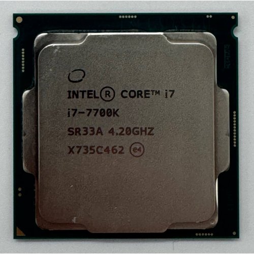 Процессор Intel Core i7-7700K 4.2(4.5)GHz 8MB s1151 Tray (CM8067702868535) (Восстановлено продавцом, 864834) купить в Украине: Киев, Днепр, Харьков, Одесса  | Проверка совместимости, низкая цена, отзывы, характеристики от TELEMART фото