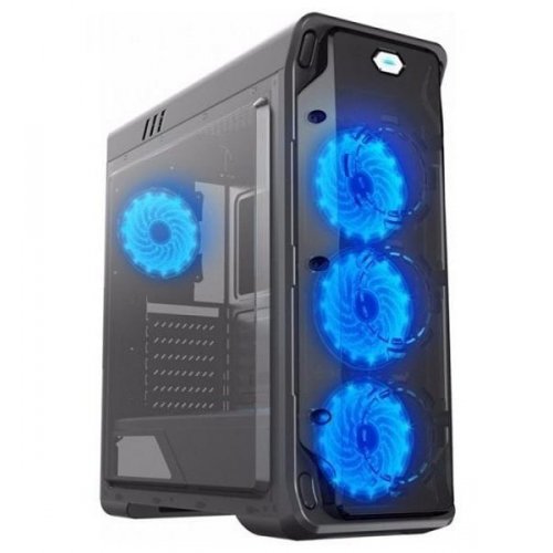Корпус GAMEMAX StarLight B Window без БП Black/Blue (Восстановлено продавцом, 864855) купить в Украине: Киев, Днепр, Харьков, Одесса  | Проверка совместимости, низкая цена, отзывы, характеристики от TELEMART фото