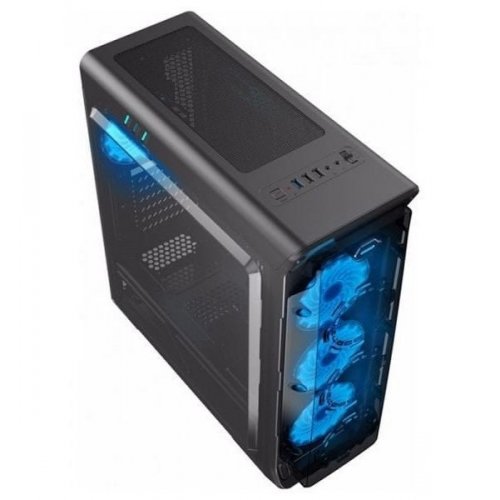 Корпус GAMEMAX StarLight B Window без БП Black/Blue (Восстановлено продавцом, 864855) купить в Украине: Киев, Днепр, Харьков, Одесса  | Проверка совместимости, низкая цена, отзывы, характеристики от TELEMART фото