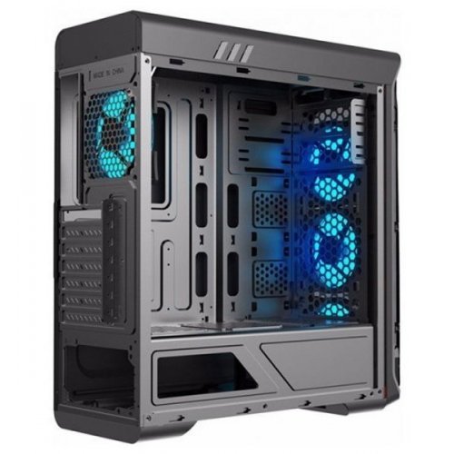Корпус GAMEMAX StarLight B Window без БП Black/Blue (Восстановлено продавцом, 864855) купить в Украине: Киев, Днепр, Харьков, Одесса  | Проверка совместимости, низкая цена, отзывы, характеристики от TELEMART фото