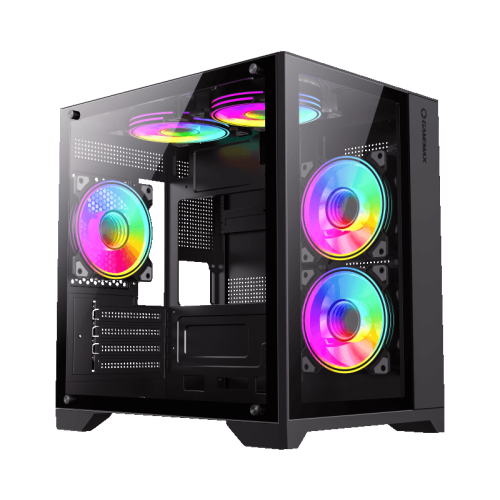 Корпус GAMEMAX Infinity Mini Tempered Glass без БП Black (Восстановлено продавцом, 864857) купить в Украине: Киев, Днепр, Харьков, Одесса  | Проверка совместимости, низкая цена, отзывы, характеристики от TELEMART фото