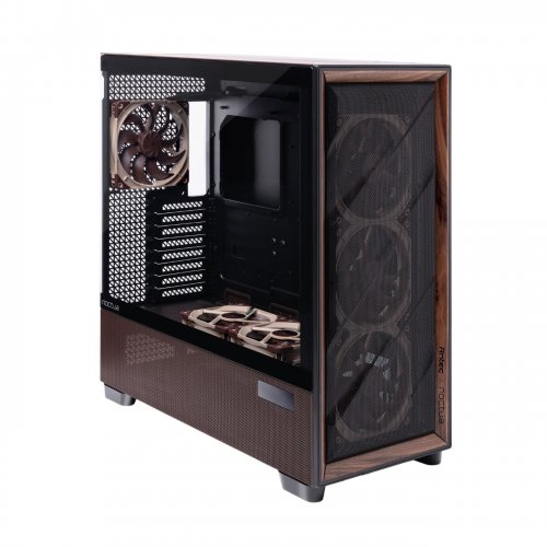 Корпус Antec Flux Pro Noctua Edition Tempered Glass без БЖ Black/Brown купити в Україні: Київ, Львів, Хмельницький, Тернопіль, Івано-Франківськ | Перевірка сумісності, низька ціна, відгуки, характеристики від TELEMART фото