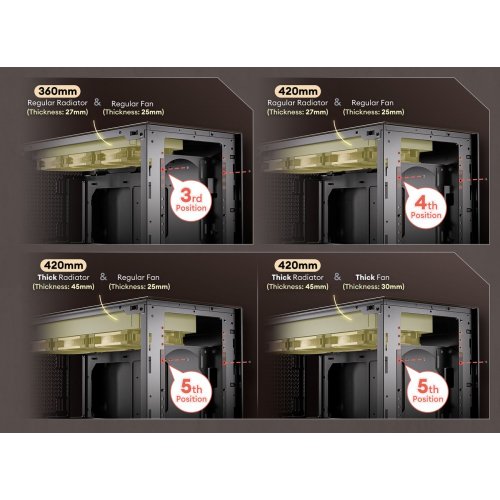 Корпус Antec Flux Pro Noctua Edition Tempered Glass без БЖ Black/Brown купити в Україні: Київ, Львів, Хмельницький, Тернопіль, Івано-Франківськ | Перевірка сумісності, низька ціна, відгуки, характеристики від TELEMART фото