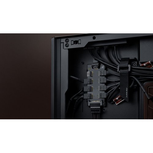 Корпус Antec Flux Pro Noctua Edition Tempered Glass без БЖ Black/Brown купити в Україні: Київ, Львів, Хмельницький, Тернопіль, Івано-Франківськ | Перевірка сумісності, низька ціна, відгуки, характеристики від TELEMART фото