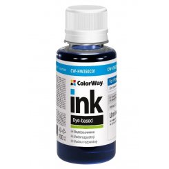 Чернила ColorWay HP HW350 100ml (CW-HW350C01) Cyan