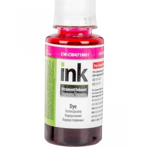 Чернила ColorWay Canon CW471 100ml (CW-CW471M01) Magenta купить в Украине: Киев, Днепр, Харьков, Одесса  | Низкая цена, отзывы, характеристики от TELEMART фото