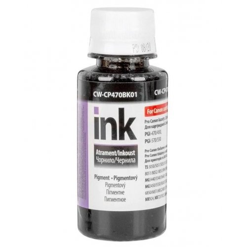 Чернила ColorWay Canon CP470 100ml (CW-CP470BK01) Pigment Black купить в Украине: Киев, Днепр, Харьков, Одесса  | Низкая цена, отзывы, характеристики от TELEMART фото