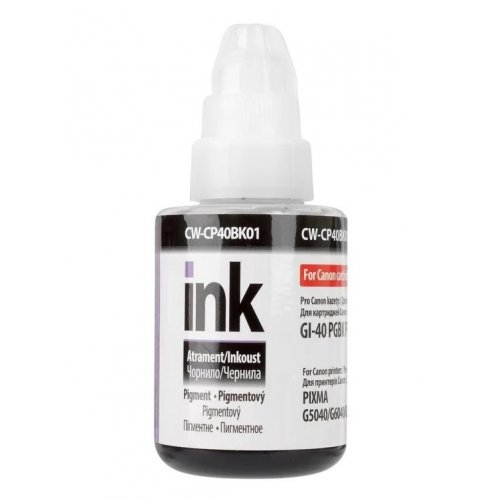 Чернила ColorWay Canon CP40 135ml (CW-CP40BK01) Pigment Black купить в Украине: Киев, Днепр, Харьков, Одесса  | Низкая цена, отзывы, характеристики от TELEMART фото