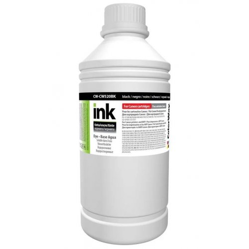 Чернила ColorWay Canon CW520 1000ml (CW-CW520BK1) Black купить в Украине: Киев, Днепр, Харьков, Одесса  | Низкая цена, отзывы, характеристики от TELEMART фото