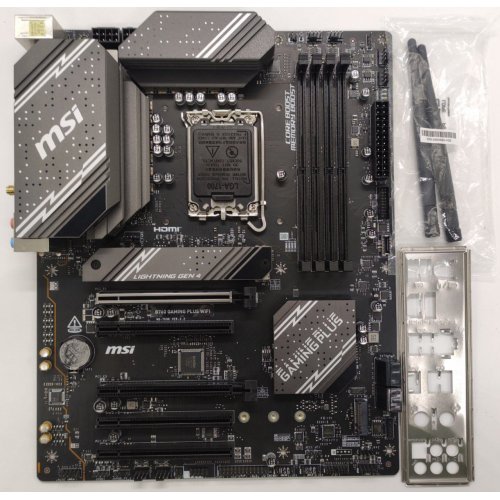 Материнская плата MSI B760 GAMING PLUS WIFI (s1700, Intel B760) (Восстановлено продавцом, 864957) купить в Украине: Киев, Днепр, Харьков, Одесса  | Проверка совместимости, низкая цена, отзывы, характеристики от TELEMART фото