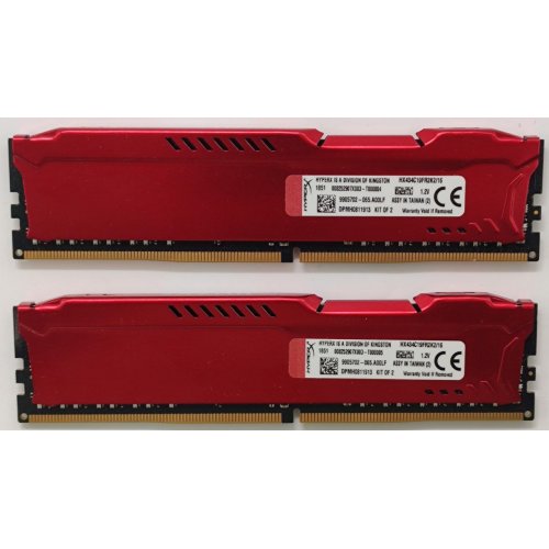 Озп Kingston DDR4 16GB (2x8GB) 3466Mhz HyperX Fury Red (HX434C19FR2K2/16) (Відновлено продавцем, 864958) купити в Україні: Київ, Львів, Хмельницький, Тернопіль, Івано-Франківськ | Перевірка сумісності, низька ціна, відгуки, характеристики від TELEMART фото