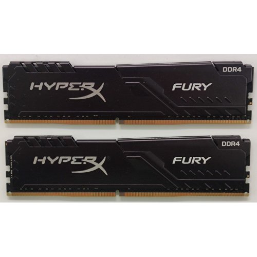 Озп HyperX DDR4 16GB (2x8GB) 3200Mhz Fury Black (HX432C16FB3K2/16) (Відновлено продавцем, 864964) купити в Україні: Київ, Львів, Хмельницький, Тернопіль, Івано-Франківськ | Перевірка сумісності, низька ціна, відгуки, характеристики від TELEMART фото