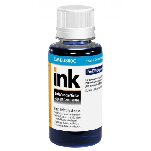 Чернила ColorWay Epson EU800 100ml (CW-EU800C01) Cyan купить в Украине: Киев, Днепр, Харьков, Одесса  | Низкая цена, отзывы, характеристики от TELEMART фото