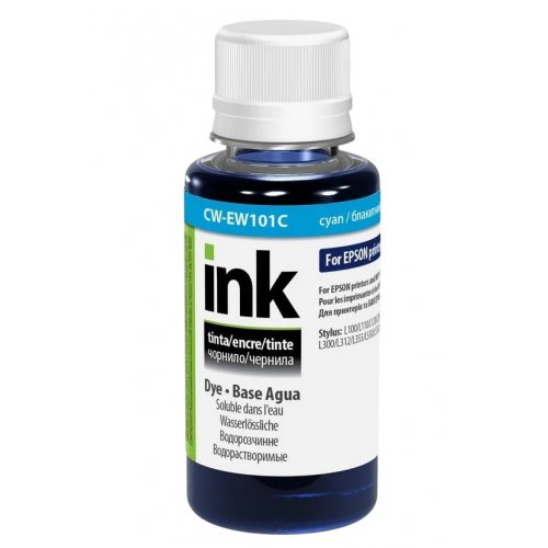 Чернила ColorWay Epson EW101 100ml (CW-EW101C01) Cyan купить в Украине: Киев, Днепр, Харьков, Одесса  | Низкая цена, отзывы, характеристики от TELEMART фото