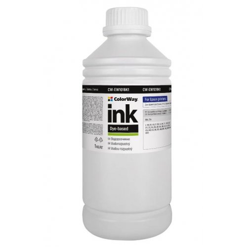 Чернила ColorWay Epson EW101 1000ml (CW-EW101BK1) Black купить в Украине: Киев, Днепр, Харьков, Одесса  | Низкая цена, отзывы, характеристики от TELEMART фото